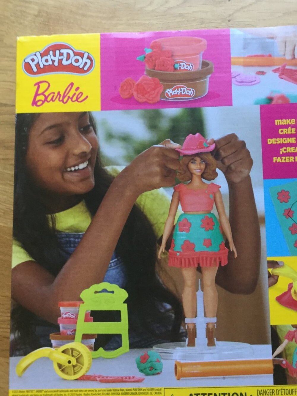 New in box Play-Doh Barbie set includes doll and Play-Doh what you need to make